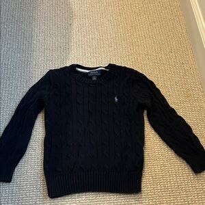 Polo Ralph Lauren Kids Navy Cable Knit Sweater